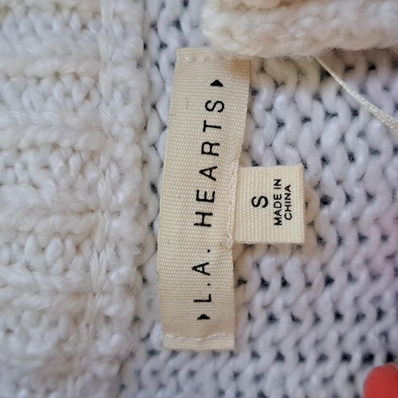 L.A. Hearts Color Block Quarter Zip Sweater. Size Small NWOT - Picture 6 of 8
